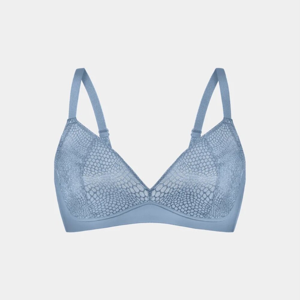 NWT Knix Gossamer Lace Bra in Chambray Size XXL 40B